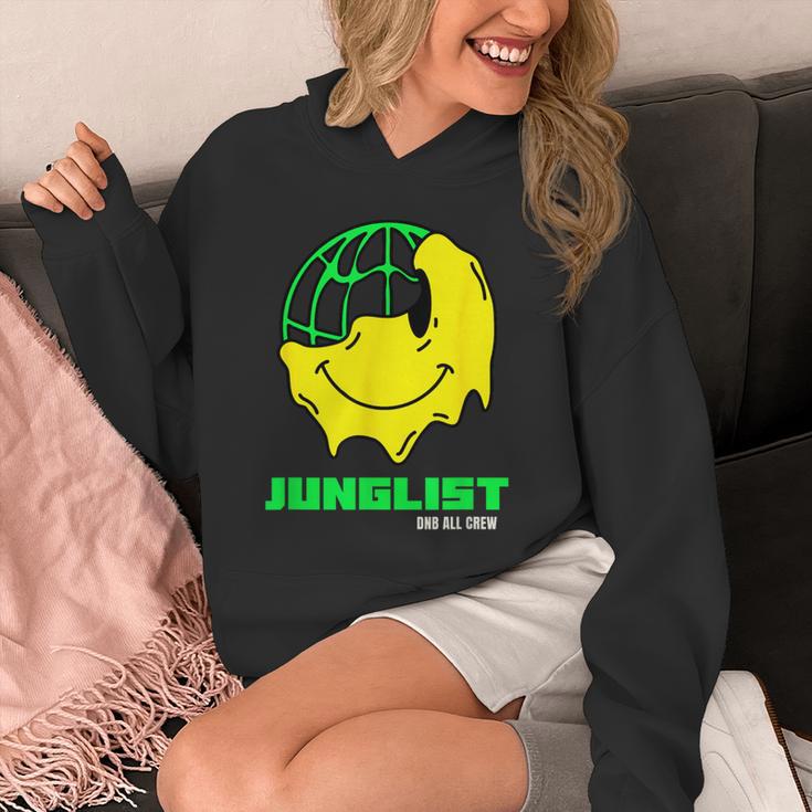 Junglist ドラムとベース Dnb スマイリー パーカー