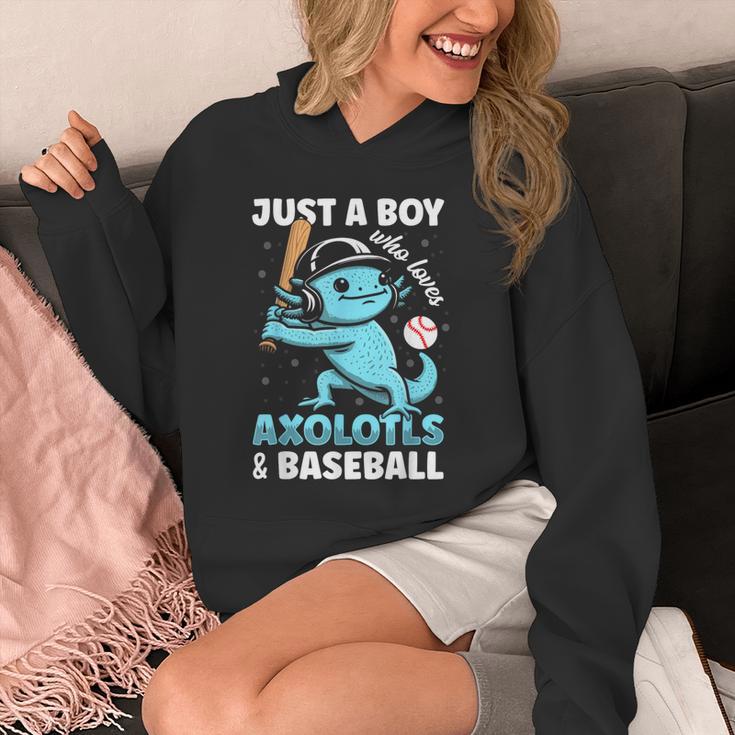 Just A Boy Who Loves Axolotls & Baseball Unisex Hoodie Just A Boy Who Loves Axolotls & Baseball Unisex Hoodie