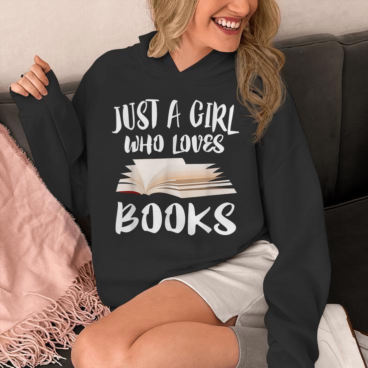 Just A Girl Who Loves Books Reader Lover T-Shirt Unisex Hoodie