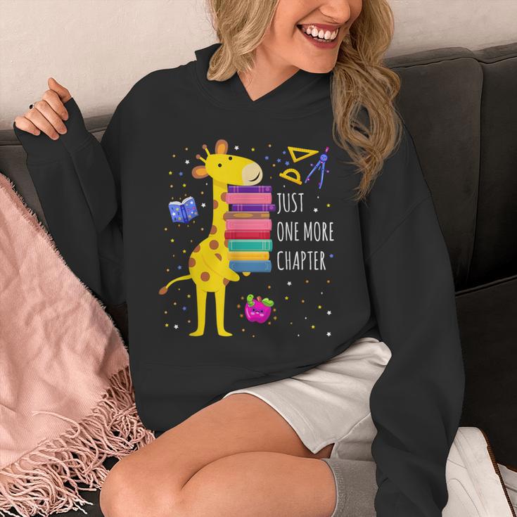 Just One More Chapter Cute Giraffe Book Reading Nerd Unisex Hoodie Just One More Chapter Cute Giraffe Book Reading Nerd Unisex Hoodie