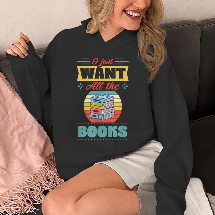 I Just Want All The Books Reading Literary Unisex Hoodie
