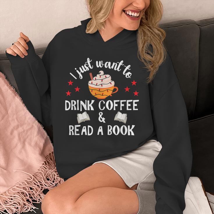 I Just Want To Drink Coffee And Read A Book Coffee And Book Unisex Hoodie