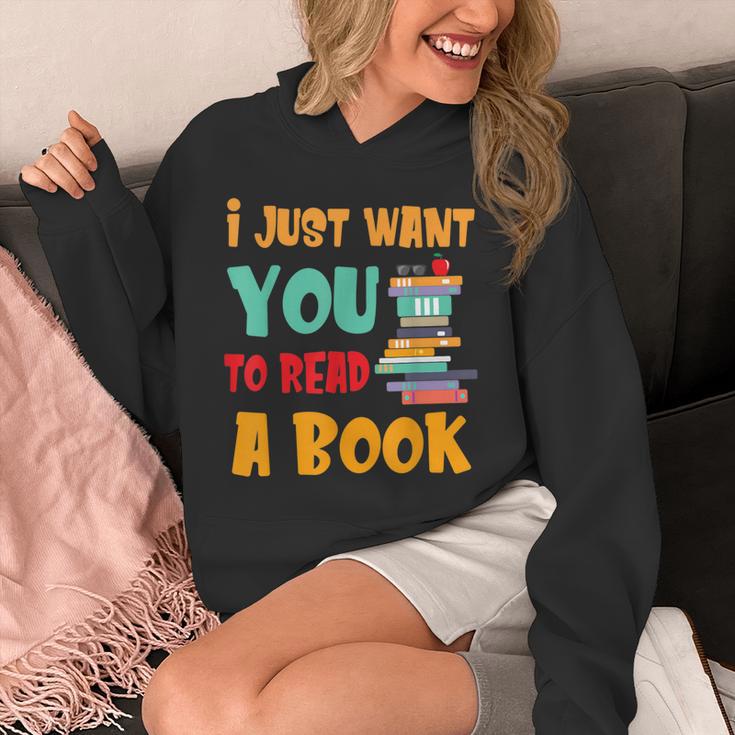 I Just Want You To Read A Book For Men Women T-Shirt Unisex Hoodie