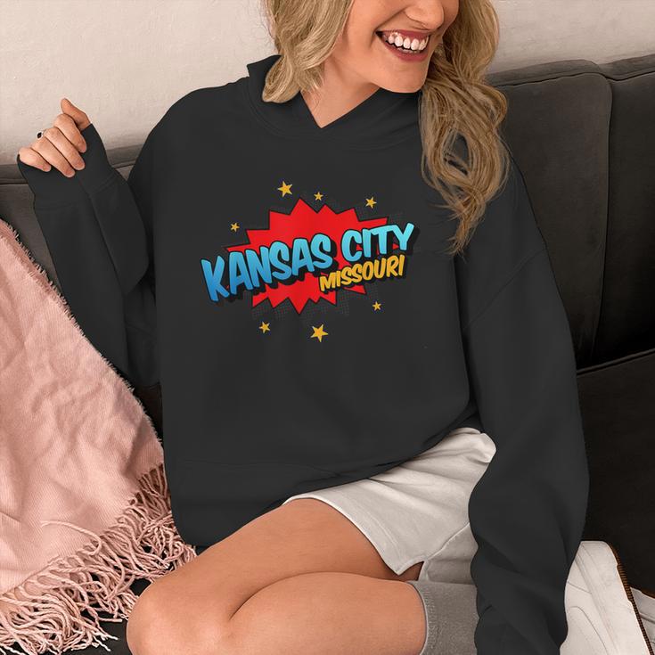 Kansas City Missouri MO Pop Art Comic Book Inspired Unisex Hoodie Kansas City Missouri MO Pop Art Comic Book Inspired Unisex Hoodie