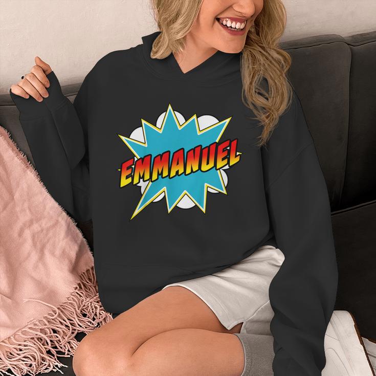 Kids Boys Emmanuel Comic Book Superhero Name Unisex Hoodie