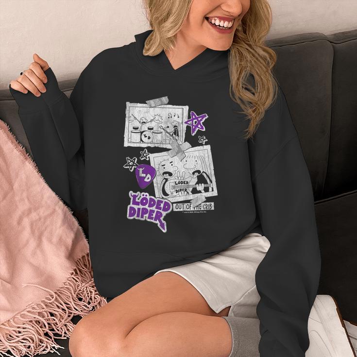 Kids DOAWK Purple Loded Diper Collage Book Series Unisex Hoodie