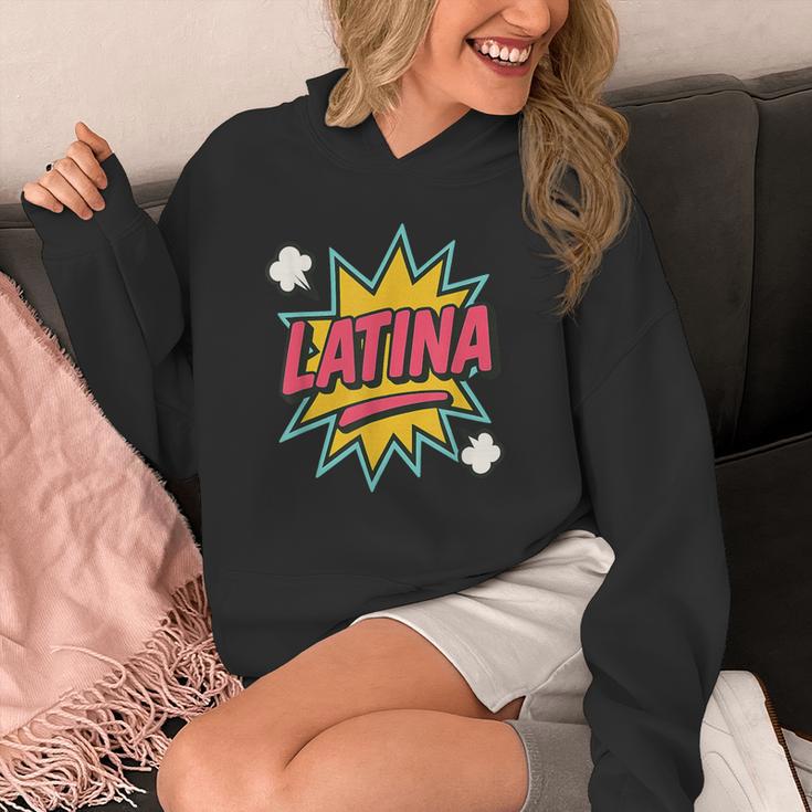 Latina Superhero Comic Book Bubble Unisex Hoodie Latina Superhero Comic Book Bubble Unisex Hoodie