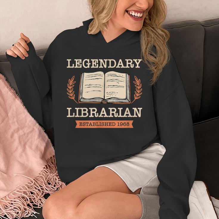 Legendary Librarian Established 1968 Library Book Birthday Unisex Hoodie