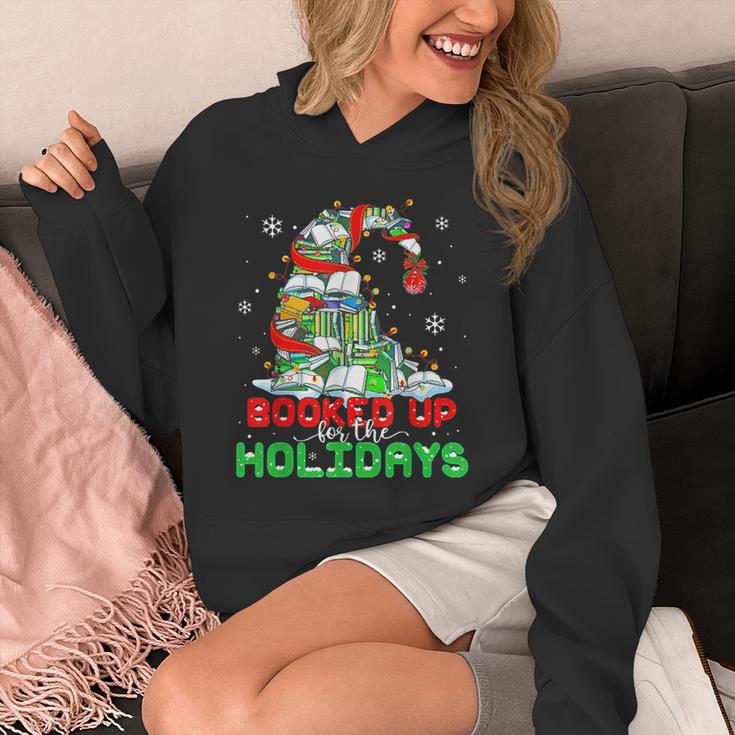 Librarian Booked Up For The Holidays Books Christmas Tree Unisex Hoodie Librarian Booked Up For The Holidays Books Christmas Tree Unisex Hoodie