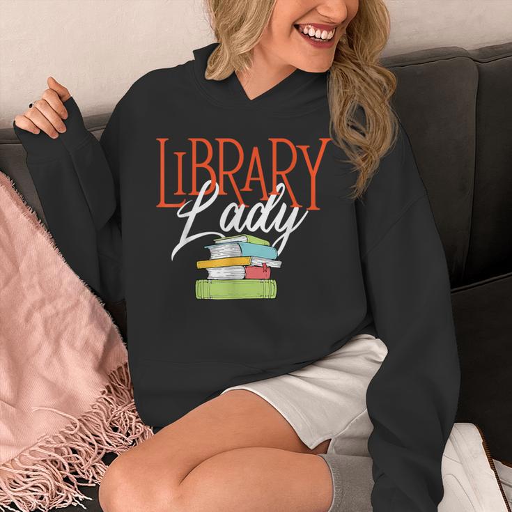 Library Lady Bookworm Books Book Lover School Librarian Unisex Hoodie