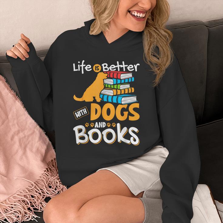 Life Is Better With Dogs And Books Bookworm Reader Reading Unisex Hoodie Life Is Better With Dogs And Books Bookworm Reader Reading Unisex Hoodie