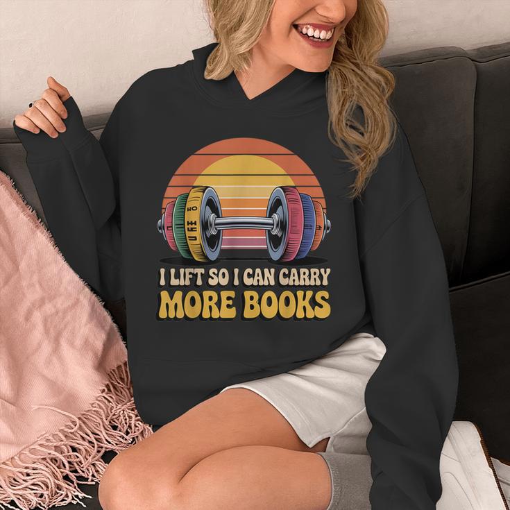 I Lift So I Can Carry More Books Reading Humor Workout Unisex Hoodie I Lift So I Can Carry More Books Reading Humor Workout Unisex Hoodie