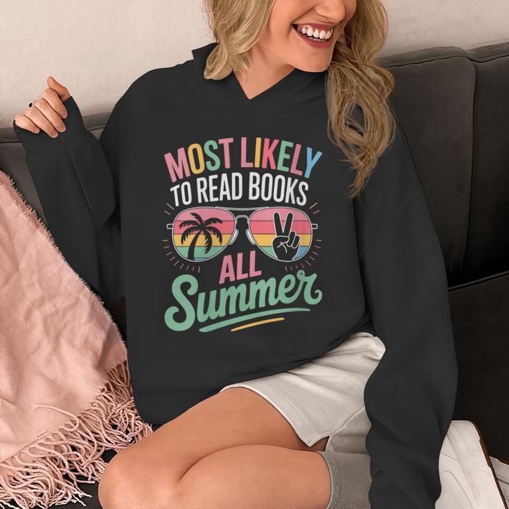 Most Likely To Read Books All Summer Break Beach Readers Unisex Hoodie