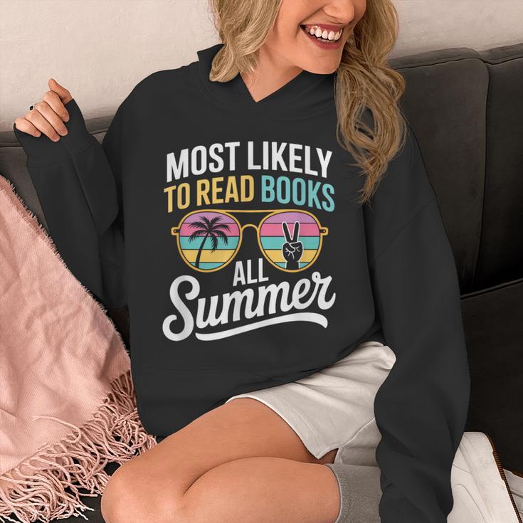 Most Likely To Read Books All Summer Reading Unisex Hoodie