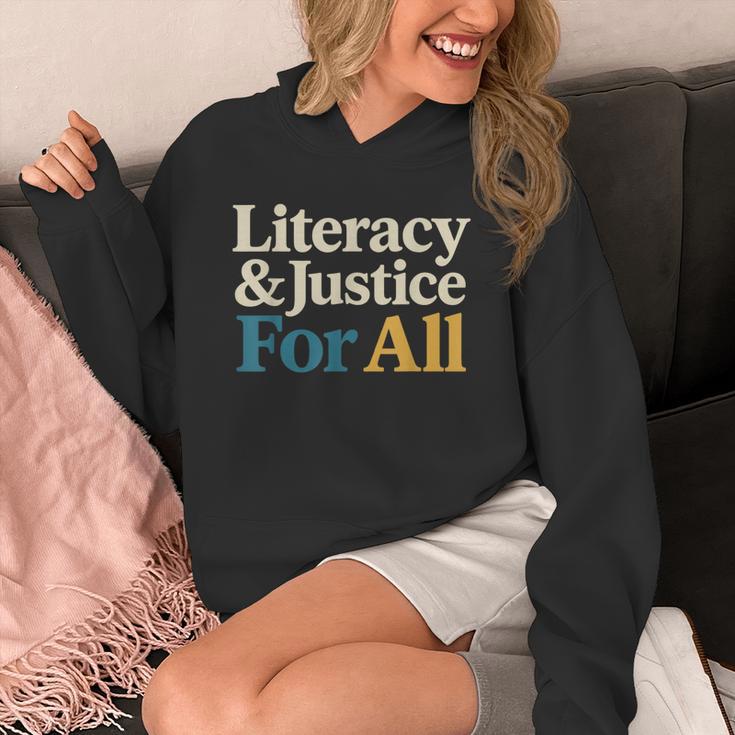 Literacy Justice For All Stop Book Banning Protect Librarian Unisex Hoodie Literacy Justice For All Stop Book Banning Protect Librarian Unisex Hoodie