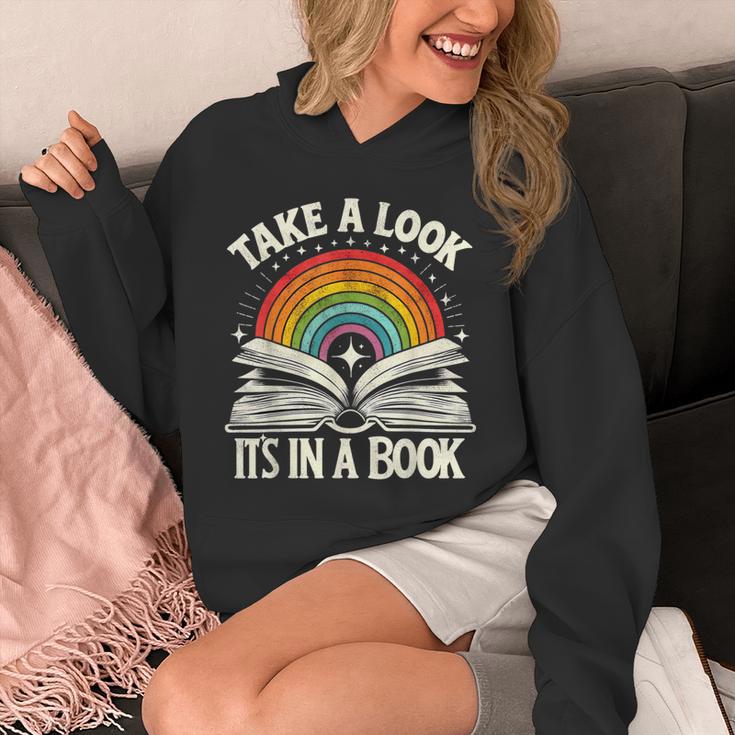 Take A Look A Book Vintage Reading Librarian Rainbow Unisex Hoodie Take A Look A Book Vintage Reading Librarian Rainbow Unisex Hoodie