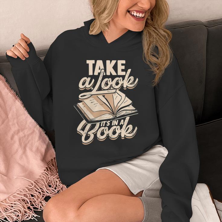Take a Look It's In a Book Author History Reading Unisex Hoodie