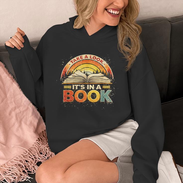 Take A Look It's In A Book Inspiring Teachers Librarians Unisex Hoodie