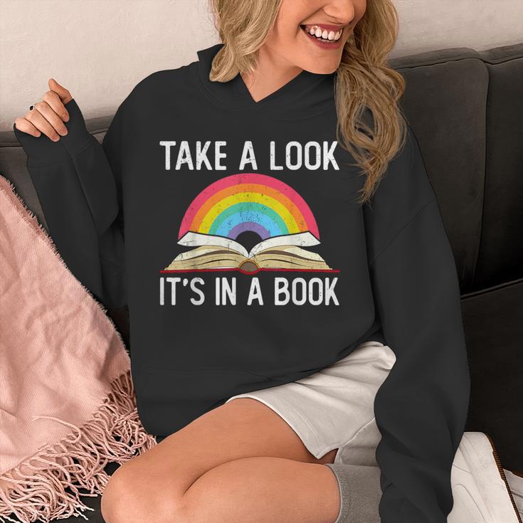 Take A Look Its In A Book Rainbow Reading Bookworm Book Unisex Hoodie Take A Look Its In A Book Rainbow Reading Bookworm Book Unisex Hoodie