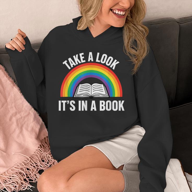 Take A Look It's In A Book Rainbow Reading Literary Unisex Hoodie Take A Look It's In A Book Rainbow Reading Literary Unisex Hoodie