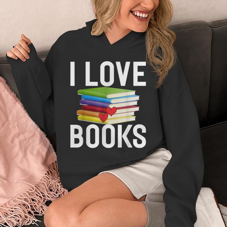 I Love Books Librarian Unisex Hoodie