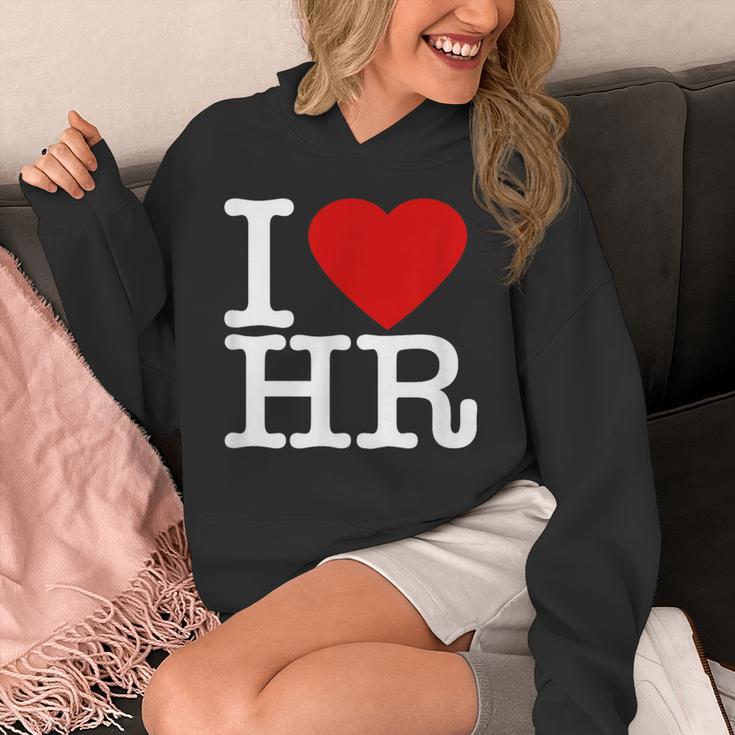 I Love Hr レッドハート 人事 パーカー