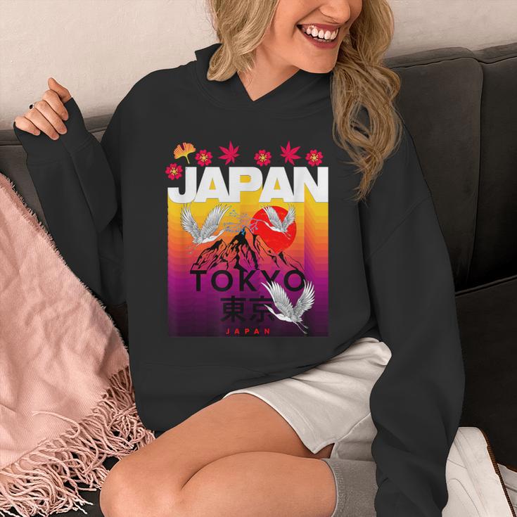 I Love Japan Culture Cool Japanunset Red-Crowned Crane パーカー