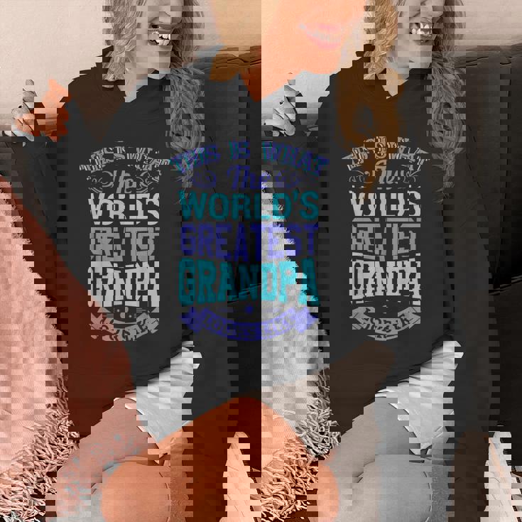 I Love My Grandpa Best Cool Grandpa グラフィックイラスト パーカー