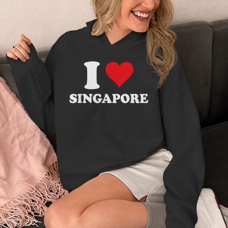 I Loveingapore Heart シンガポールギフト パーカー