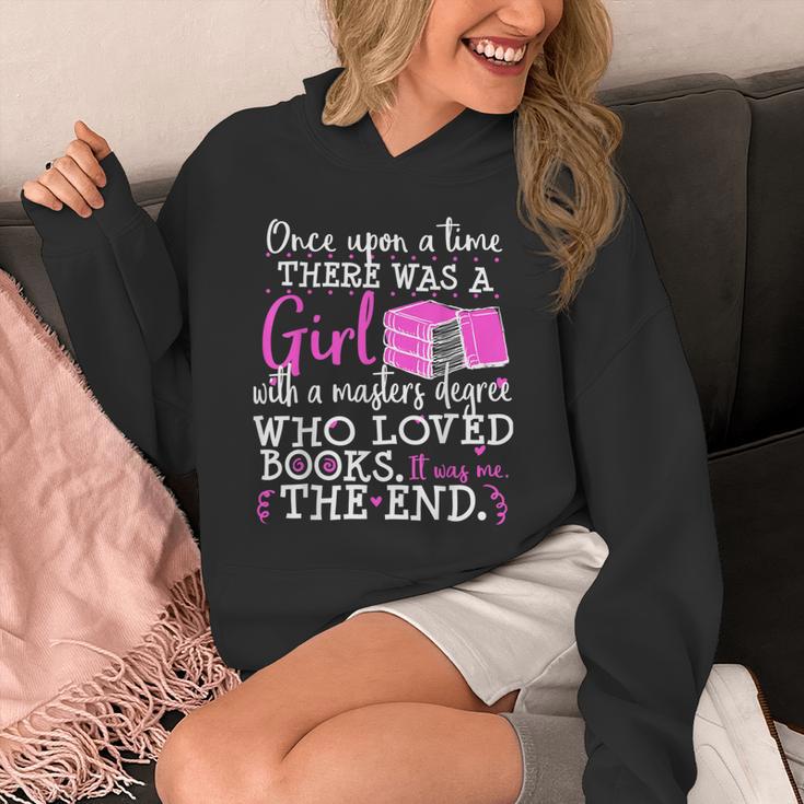 Masters Degree Graduation Book Lover Nerd Reader Geek Unisex Hoodie