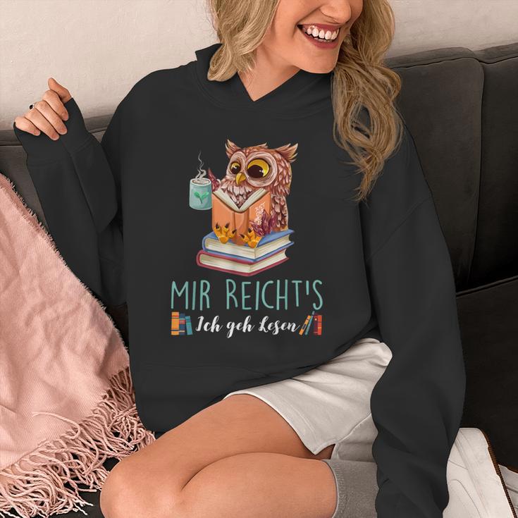 Mir Reicht's Ich Geh Resen Books Reading Fan Bookworm Owls Unisex Hoodie