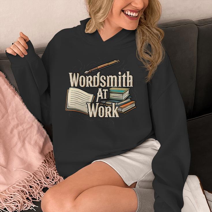 Wordsmith At Work Vintage Writer & Author Pen Book Lover Unisex Hoodie Wordsmith At Work Vintage Writer & Author Pen Book Lover Unisex Hoodie
