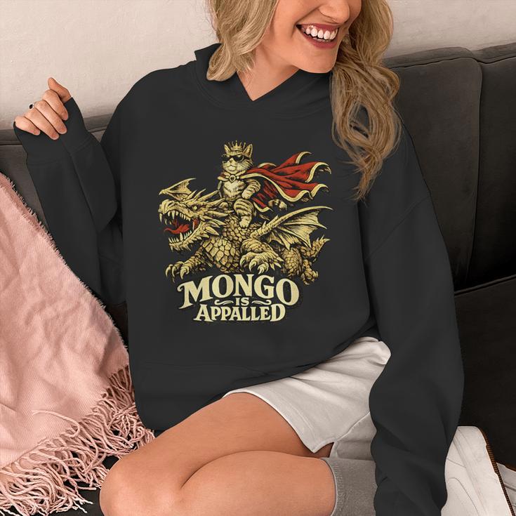 Mongo Is Appalled Princess Cat Riding Dinosaur Book Lover Unisex Hoodie
