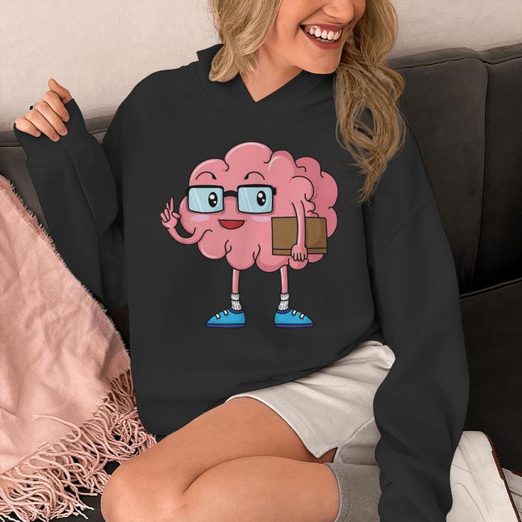 Nerd Brain With Book And Glasses Unisex Hoodie