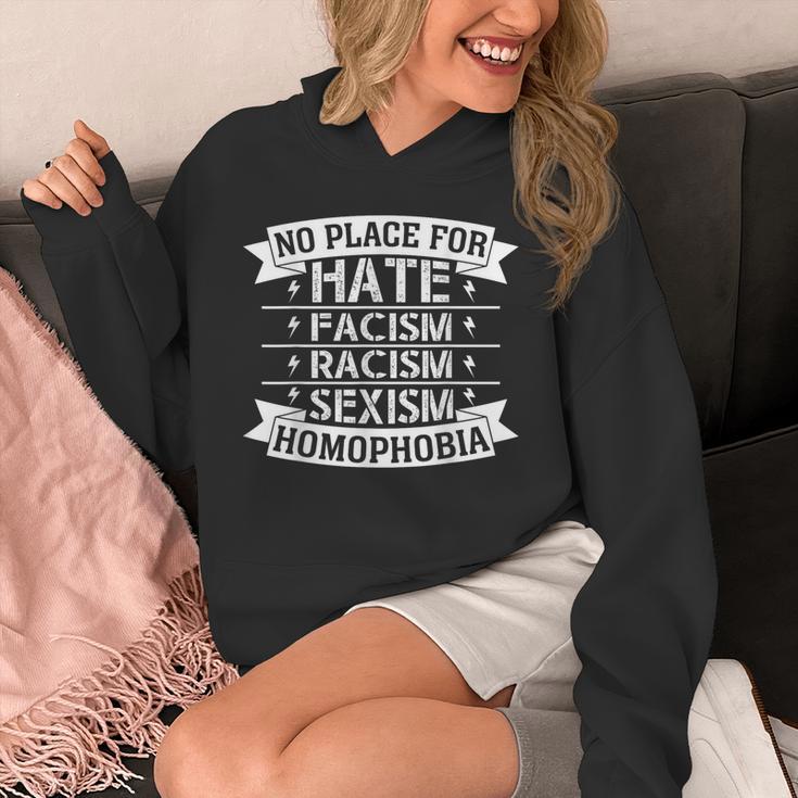No Place For Hate Facism Racism 平等人権 パーカー