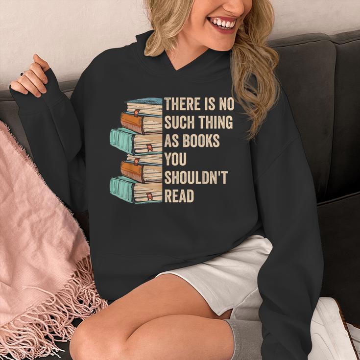 No Thing As Books You Shouldn't Read Banned Books Reader Unisex Hoodie