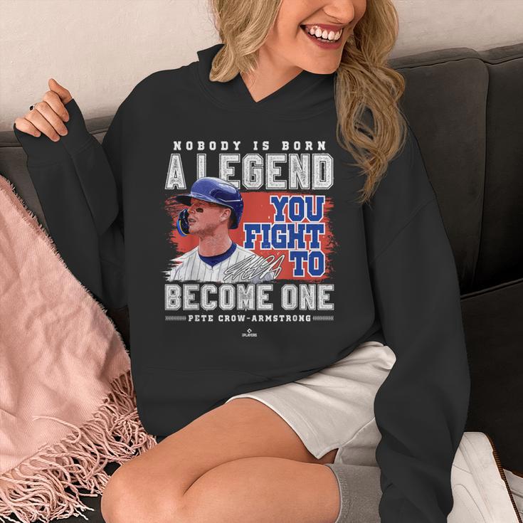 Nobody Is Born A Legend Pete Crow Armstrong Chicago Baseball Unisex Hoodie Nobody Is Born A Legend Pete Crow Armstrong Chicago Baseball Unisex Hoodie