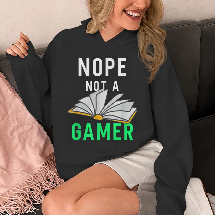 Nope Not a Gamer Bookworm Reader Book Lover For Teens Moms Unisex Hoodie Nope Not a Gamer Bookworm Reader Book Lover For Teens Moms Unisex Hoodie