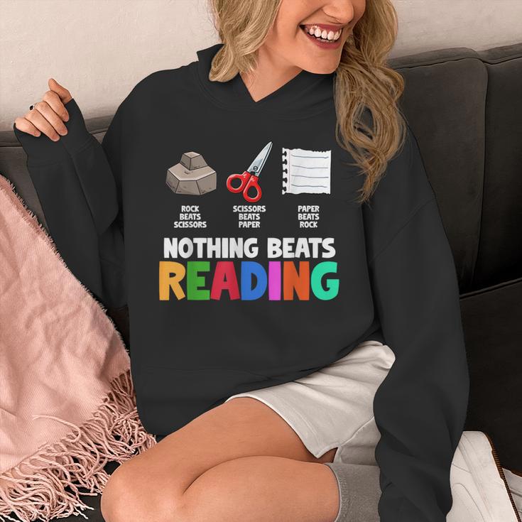 Nothing Beats Reading Rock Paper Scissors For Book Lover Unisex Hoodie Nothing Beats Reading Rock Paper Scissors For Book Lover Unisex Hoodie