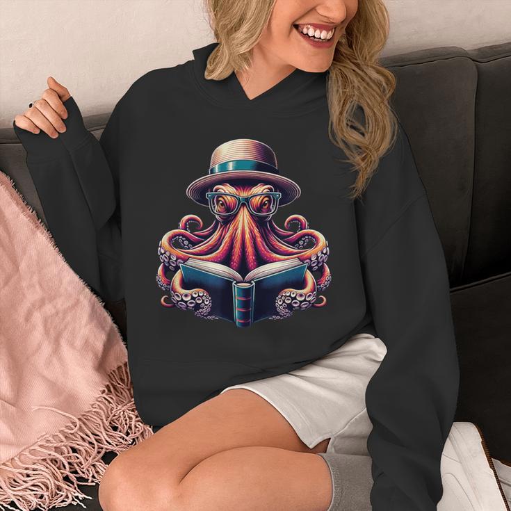 Octopus Reading Book Kraken Bookworm Unisex Hoodie Octopus Reading Book Kraken Bookworm Unisex Hoodie