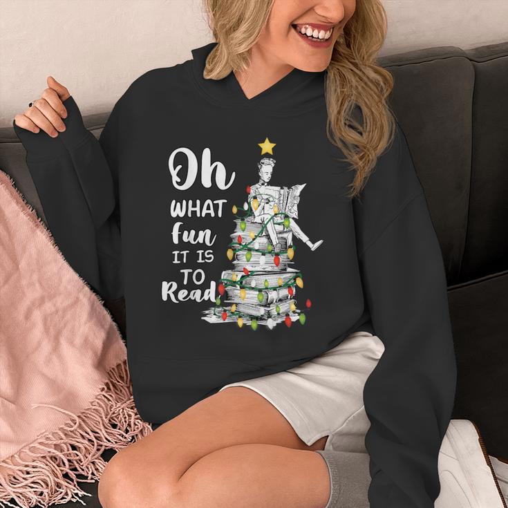 Oh What Fun It Is To Read Librarian Christmas Book Lover Unisex Hoodie