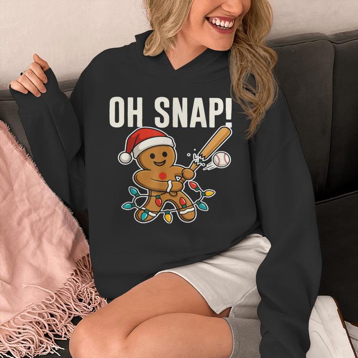 Oh Snap Gingerbreadman Christmas Baseball Humor Unisex Hoodie Oh Snap Gingerbreadman Christmas Baseball Humor Unisex Hoodie