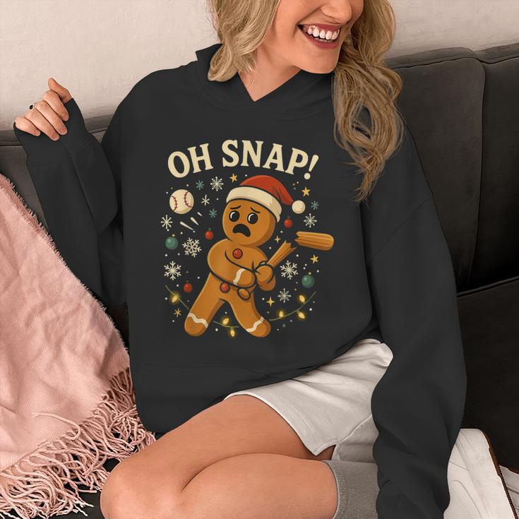 Oh Snap Gingerbreadman Christmas Baseball Unisex Hoodie Oh Snap Gingerbreadman Christmas Baseball Unisex Hoodie
