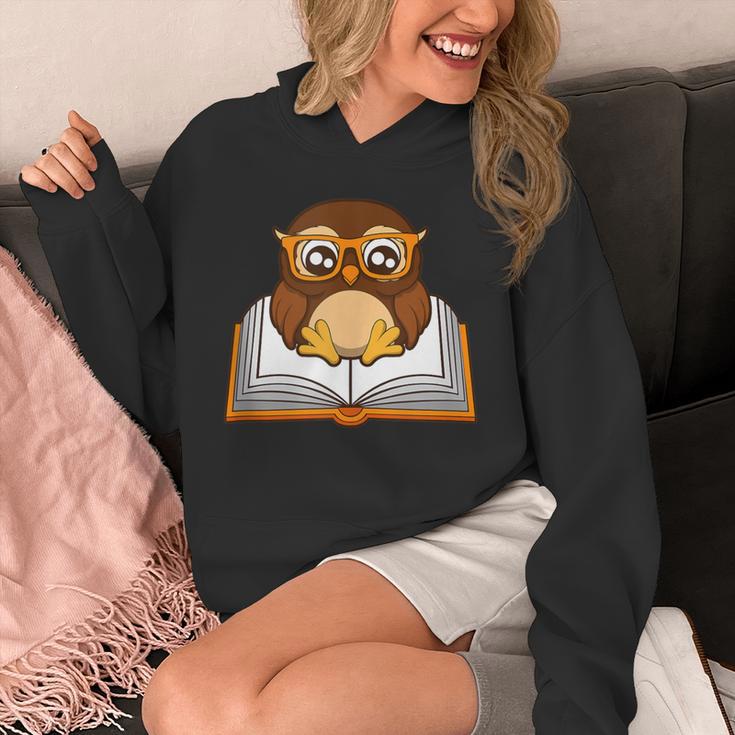 Owl Book Literature Book Reading Unisex Hoodie