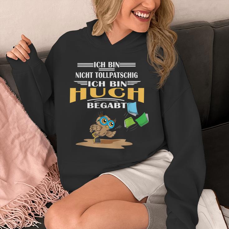 Owl Nicht Tollpatschig Bin Huchbegabt Reading Books Unisex Hoodie Owl Nicht Tollpatschig Bin Huchbegabt Reading Books Unisex Hoodie