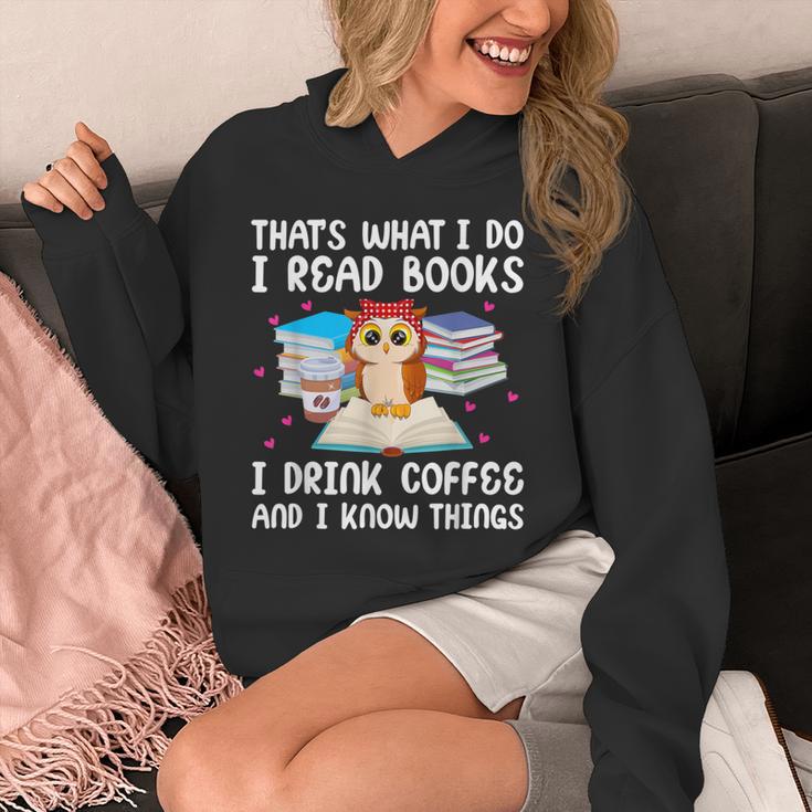 Owl That's What I Do I Read Books I Drink Coffee Unisex Hoodie Owl That's What I Do I Read Books I Drink Coffee Unisex Hoodie