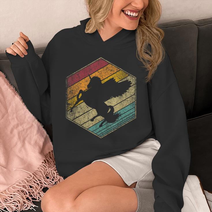 Pegasus Horse Unicorn Books Magic Reading Retro Fantasy Unisex Hoodie