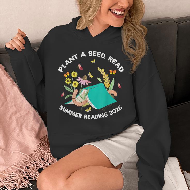 Plant a Seed Read Summer Reading 2026 Butterfly Book Floral Unisex Hoodie
