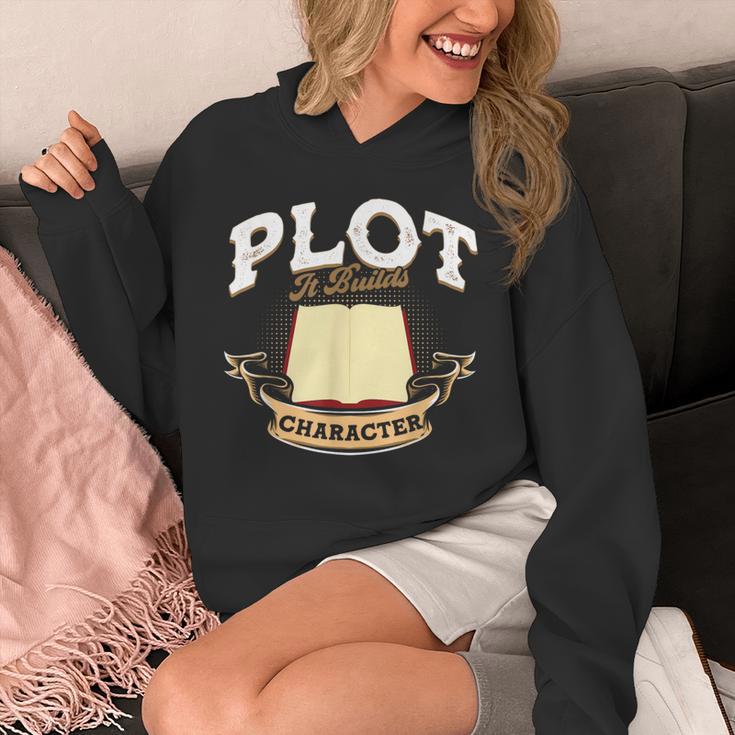 Plot It Builds Character Book Reading Unisex Hoodie