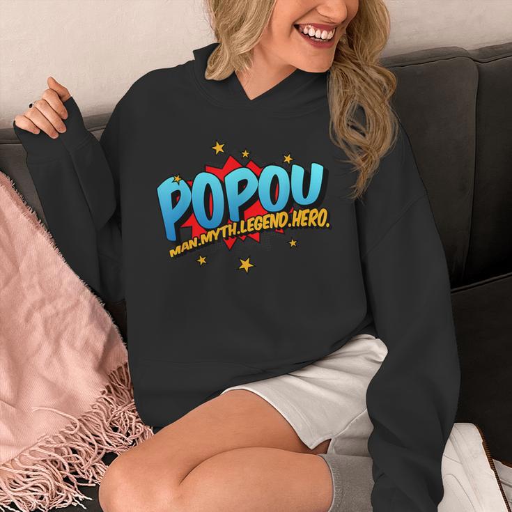 Popou Grandpa Man Myth Legend Hero Pop Art Comic Book Unisex Hoodie